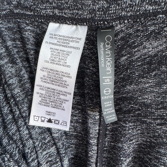Calvin Klein Black and Gray Women's Performance Joggers - Picture 7 of 7
